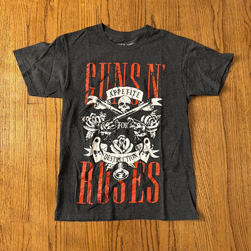 Guns N' Roses Appetite for Destruction Graphic Gray T-Shirt Size S